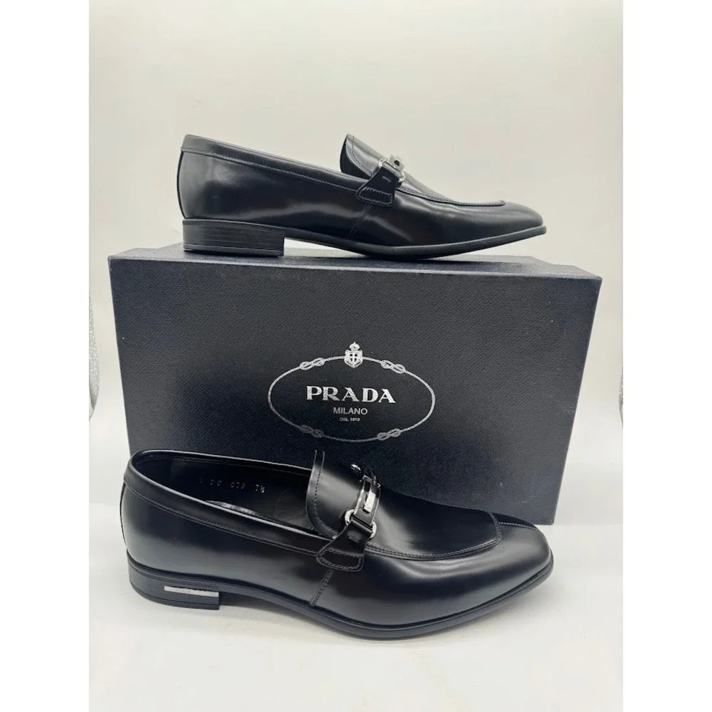 Prada spazzolato leather